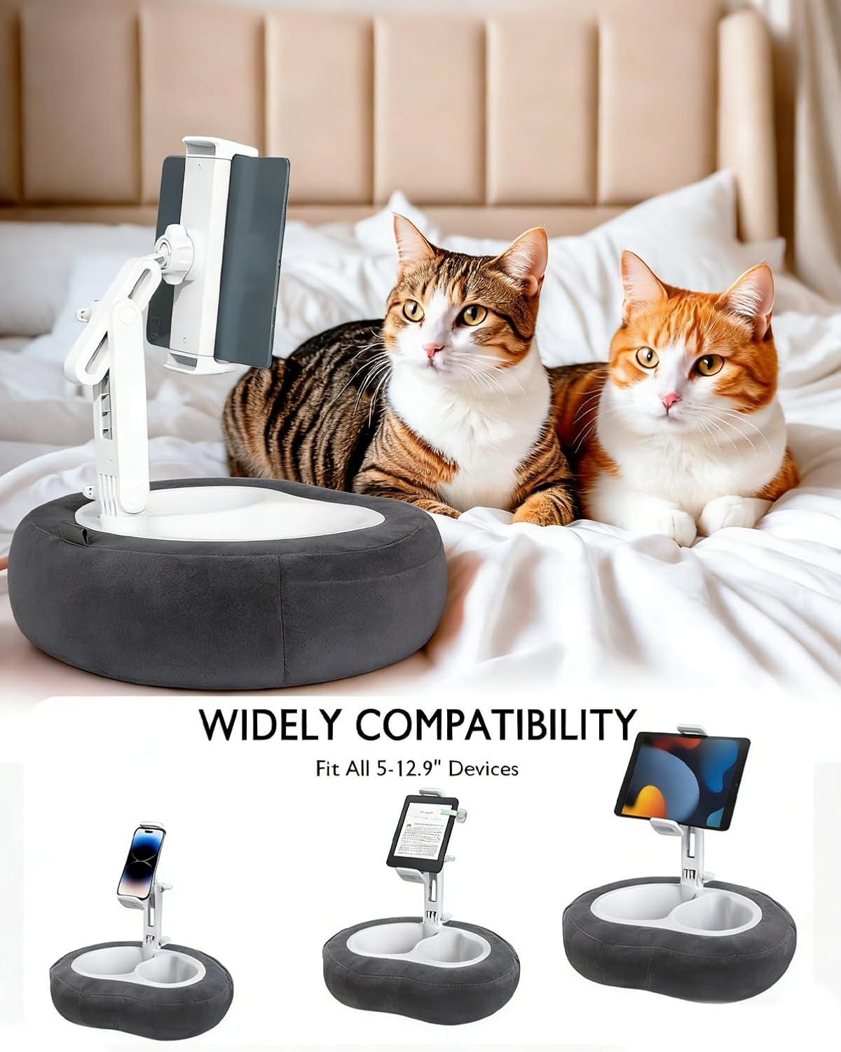 CozyGrip Tablet Pillow Stand for Reading