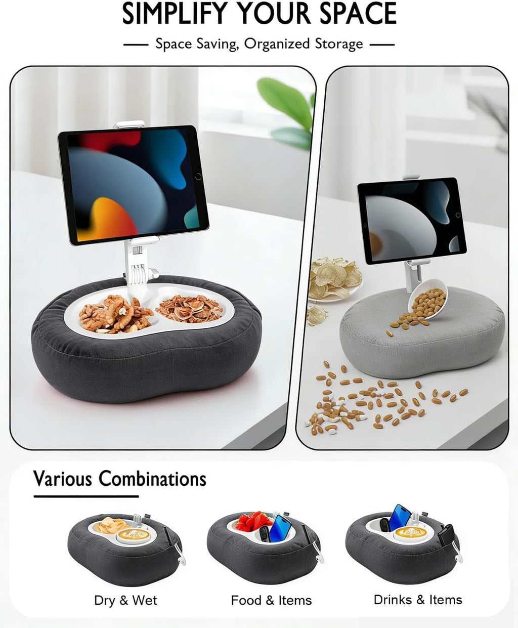 CozyGrip Tablet Pillow Stand for Reading