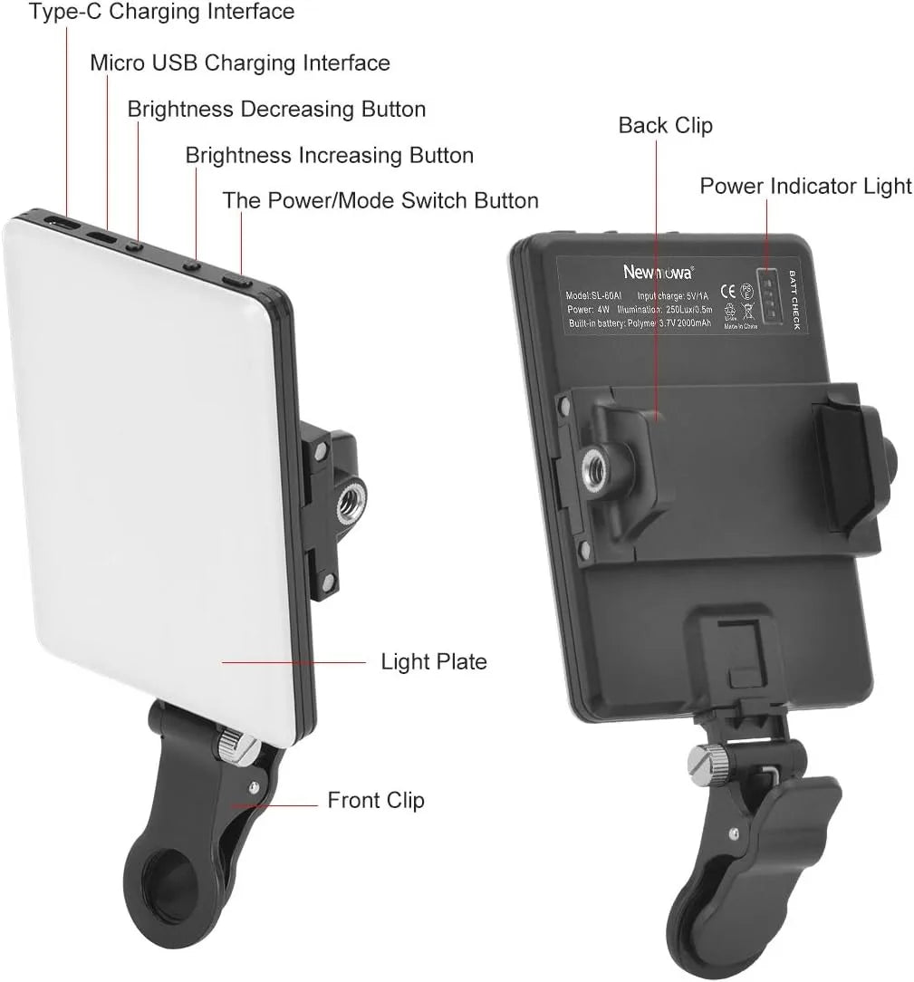 Clip-On LED Selfie Light