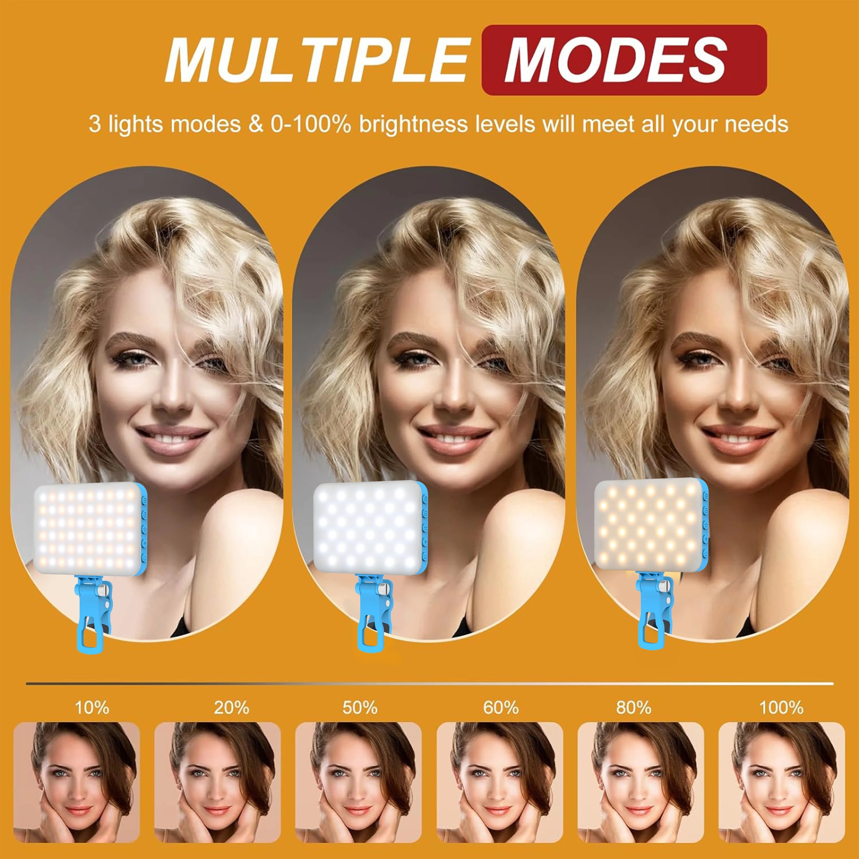 GlowClip Portable Selfie Light